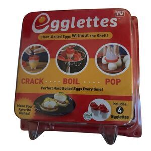 Egglettes Hard Boiled Eggs Without The Shell Pack Of 4 *New*